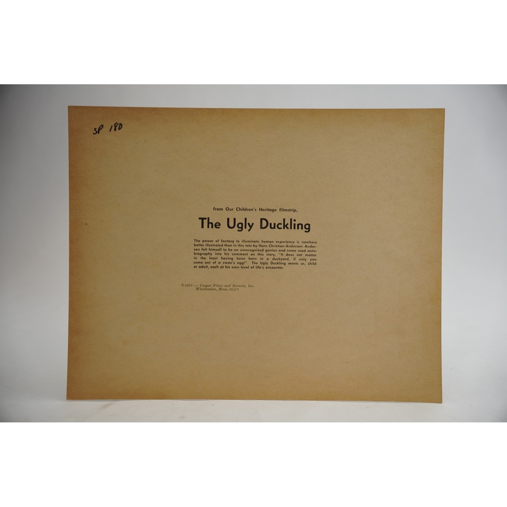 Cooper Films The Ugly Duckling Print Poster 1970 Vintage Art Illustration Good - Picture 2 of 2